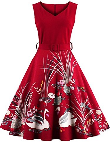 Babyonline Floral Vintage Rockabilly Party Gown