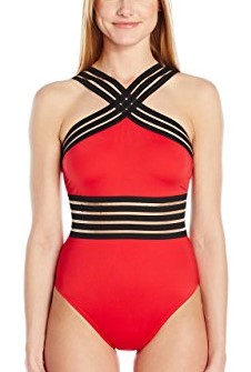 Kenneth Cole New York High Neck Mio Swimsuit for the Athletic Rectangle Shaped-body